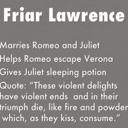 Friar romeo and juliet quotes