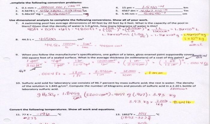 Percent of error worksheet with answers