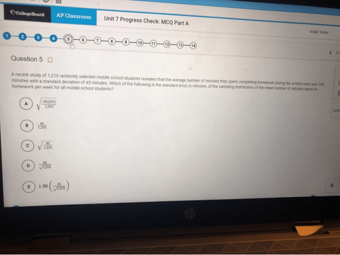 Ap calculus bc unit 1 progress check mcq part a