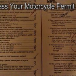 Examen de manejo de motocicleta en california